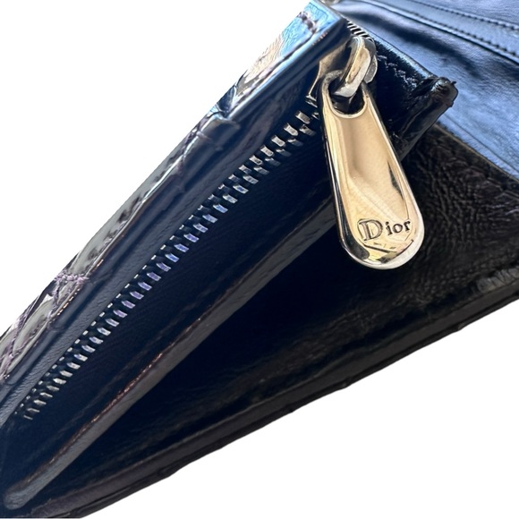 Christian Dior Cannage Paten Leather Wallet on Chain Black - Picture 8 of 14